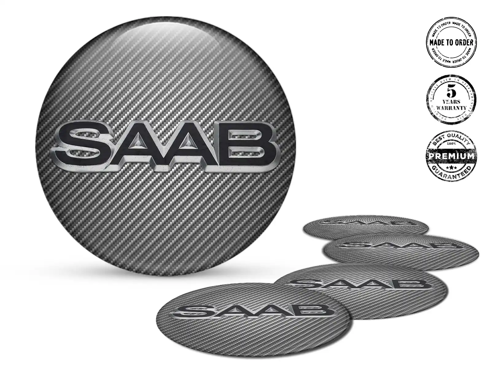 Saab Radplaketten Stil Individuelles Dome-Design